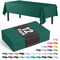 Exquisite 12-Pack Premium Plastic Tablecloth 54in. x 108in. Rectangle Plastic Table Cover